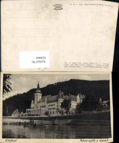 618441,Lillafüred Palast Hotel m. Seepartie Palota-szallo a toval Boot Ruderboot Hungary