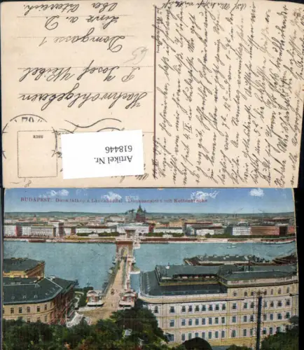 618446,Budapest Duna latkep Donauansicht Kettenbrücke Brücke Hungary