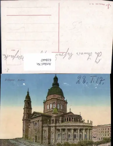 618447,Budapest Basilika 1917 Hungary