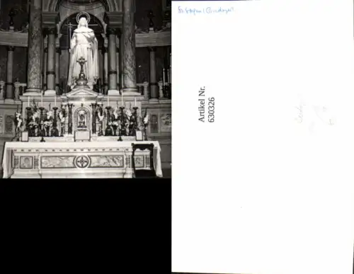 630326,Foto Ak Budapest St Stefan St.-Stephans-Basilika Kirche Altar Innenansicht Hungary