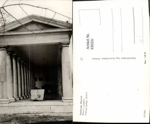 630331,Foto Ak Budapest Aquincumi Muzeum Reszlet a kötarbol Hungary