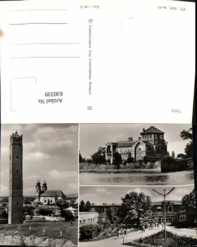 630339,Mehrbild Ak Tata Stadt Kirche Hungary