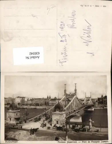 630342,Budapest Ferencz Jozsef-Hid Pont e Francois Joseph Brücke Hungary