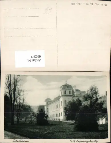 630347,Tata Tovaros Grof Eszterhazy-kastely Schloss Hungary