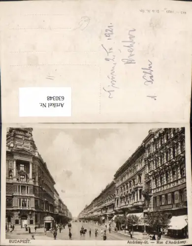 630348,Budapest Andrassy-ut Rue d Andrassy Hungary