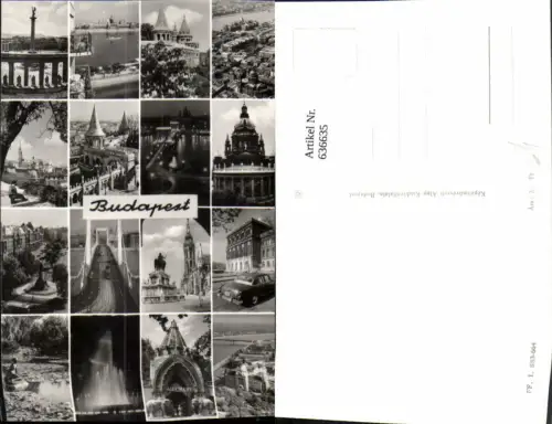 636635,Mehrbild Ak Budapest Hungary