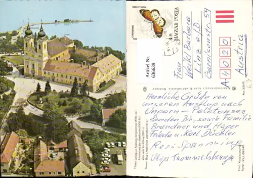 636639,Tihany Latkep az Apatsagi templommat Abteikirche Hungary