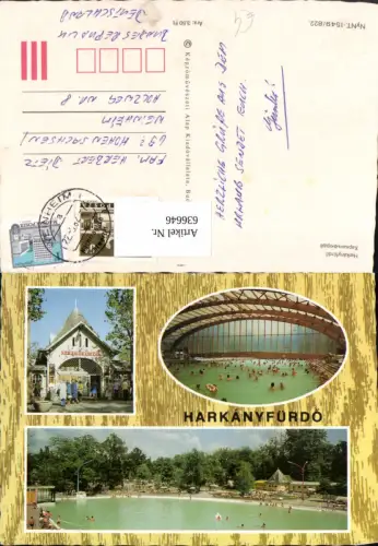 636646,Mehrbild Ak Harkanyfürdö Strandfürdö Therme Strandbad Hungary