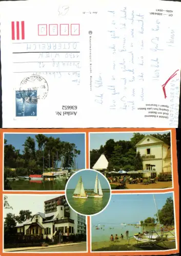 636652,Mehrbild Ak Üdvözlet a Balatonrol Balaton Lake Balaton Segelboote Hungary