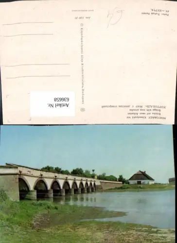 636658,Hortobagy Kilenclyukü hid Brücke m. Neun Arkaden Hungary