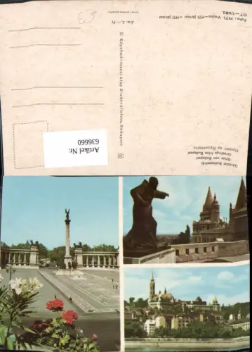 636660,Mehrbild Ak Üdvözlet Budapeströl Budapest Hungary