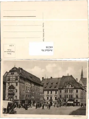 64238,Eger Marktplatz Leute 1940