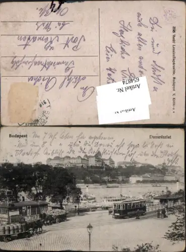 654874,Budapest Dunareszlet Straßenbahn Tram