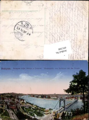 691300 Budapest Donau Brücke