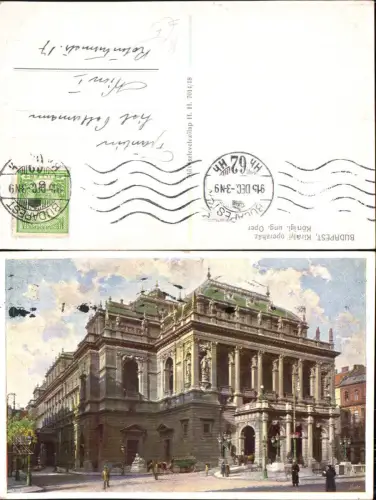 701304 Künstler AK Budapest Oper Theater