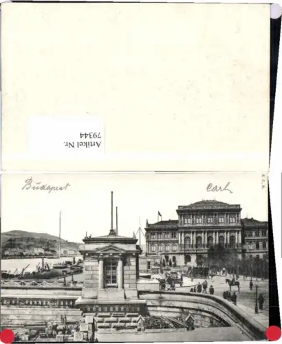 79344,Budapest Rare Partie am Ufer 1905