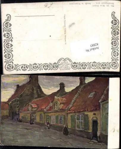 82883,Künstlerkarte Straße in Nieveport