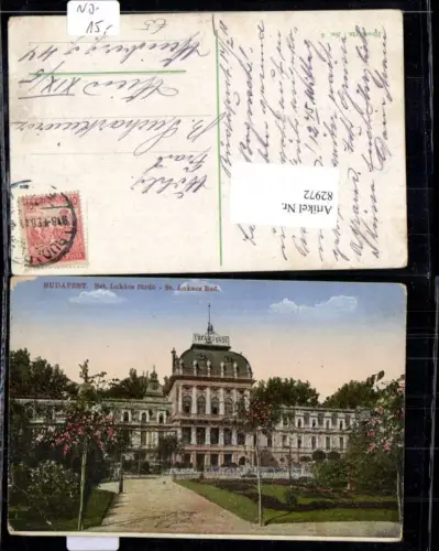82972,Budapest Szt. Lukacs fürdo St. Lukas Bad Detailansicht