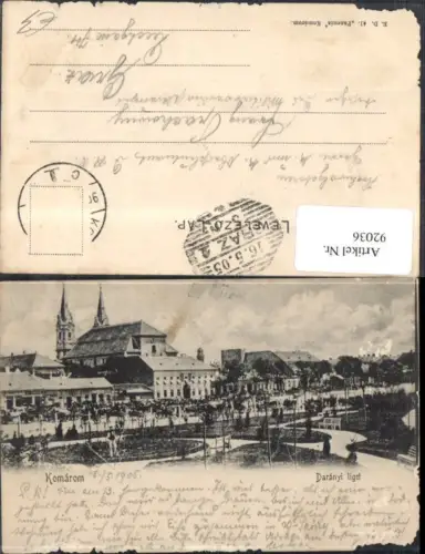 92036,Komárom Ansicht Park 1905