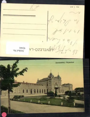 92441,Szombathely Pályaudvar Ansicht 1910