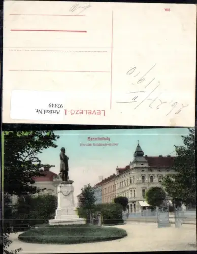92449,Szombathely Horváth Boldizsár szobor Ansicht Statue 910