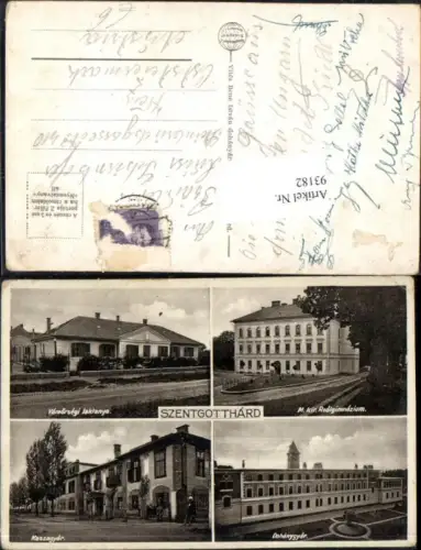93182,Szentgotthard Kaszagyar M kir Realgimnazium