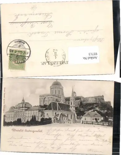 93713,Gruss aus Esztergom um 1900