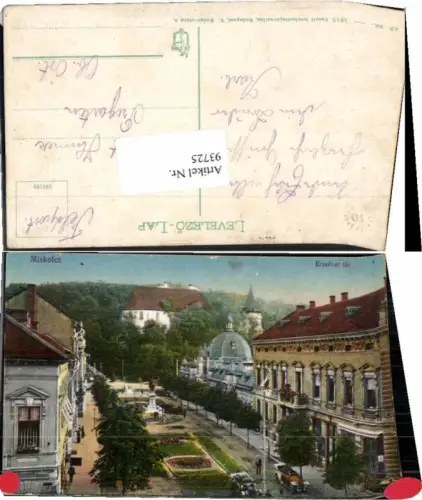 93725,Miskolcz Partie am Markt 1915