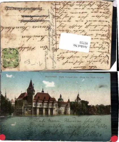 93753,Budapest Vajda Hunyad 1920