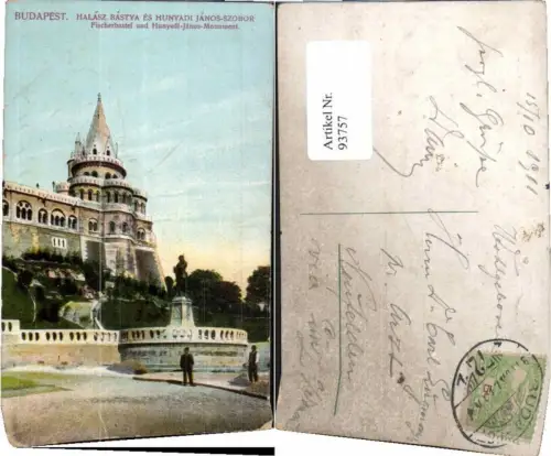 93757,Budapest Fischerbastei janos Monument