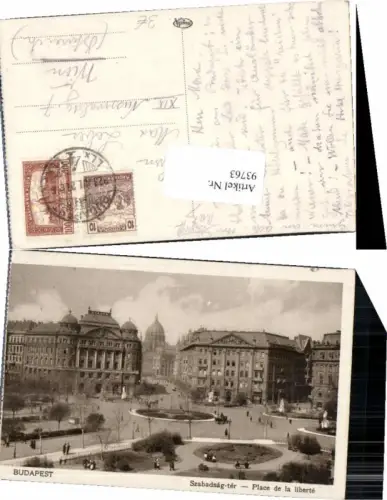 93763,Budapest Freiheitsplatz 1918