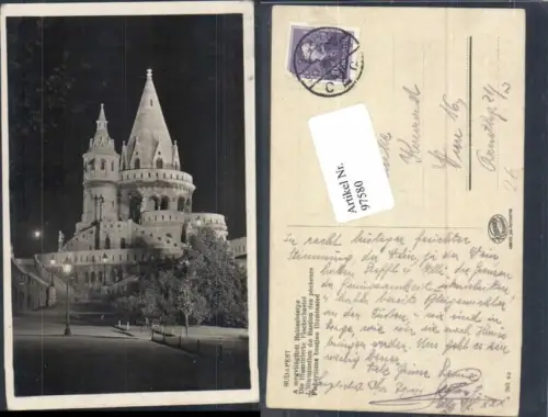 97580,Budapest Illuminierte Fischerbastei Illumination
