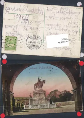 97594,Budapest St Stefan Monument 1914
