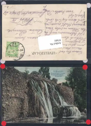 97601,Budapest Margarethen Insel Wasserfall