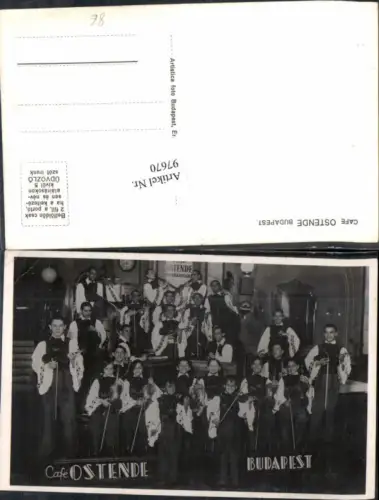 97670,Budapest Cafe Ostende m. Musik Gruppe Orchester