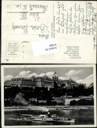 97680,Budapest Donau Dampfer Schiff m. Burg