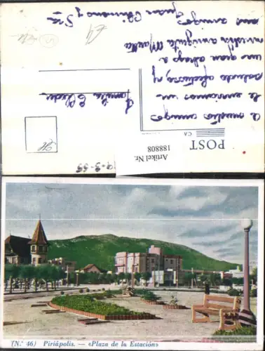 188808,Uruguay Departamento Maldonado Piriapolis Plaza de la Estacion Ansicht