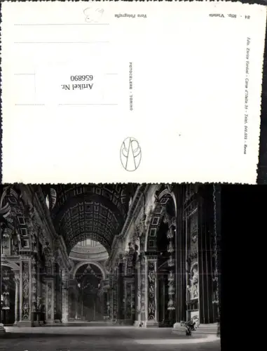 656890,Citta del Vaticano Basilica di S. Pietro Interno Vatikan Italy