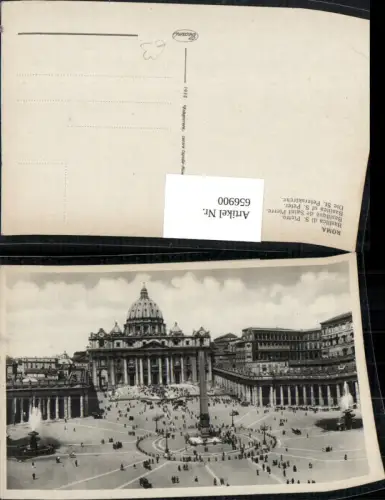 656900,Roma Rom Vatikan Basilica di S. Pietro Petersdom