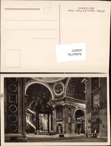 656957,Roma Rom Basilica di S. Pietro Altare della Confessione Vatican Vatikan