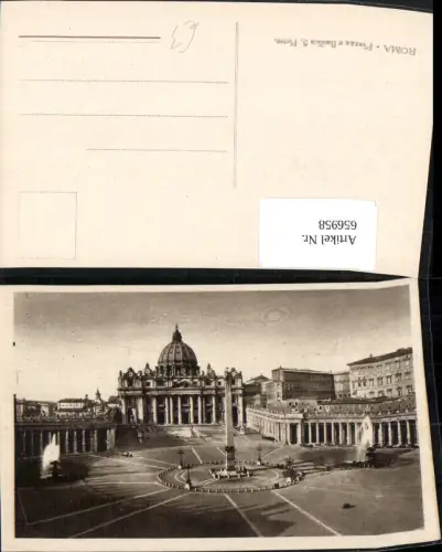 656958,Roma Rom Piazza e Basilica S. Pietro Vatican Vatikan