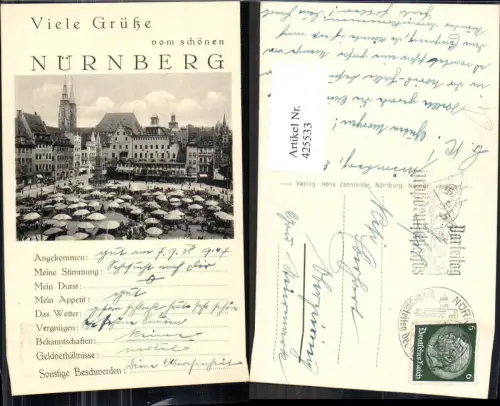 425533,Schreibfaulheit Schreibfaul Nürnberg m. Dürerdenkmal