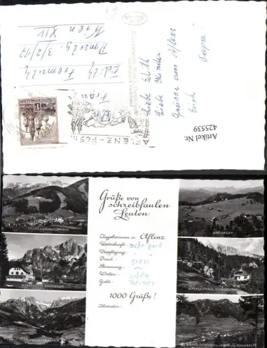 425539,Schreibfaulheit Grüße von Schreibfaulen Leuten Aflenz Bürgeralpe Alpengasthof Bodenbauer