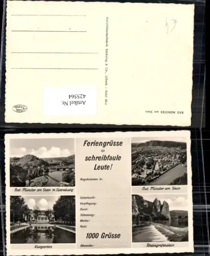 425564,Schreibfaulheit Schreibfaul Bad Münster a. Stein Rheingrafenstein Kurgarten