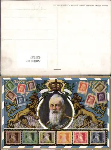 425787,Briefmarken Ak Philatelie Luitpold von Bayern pub Ottmar Zieher 150