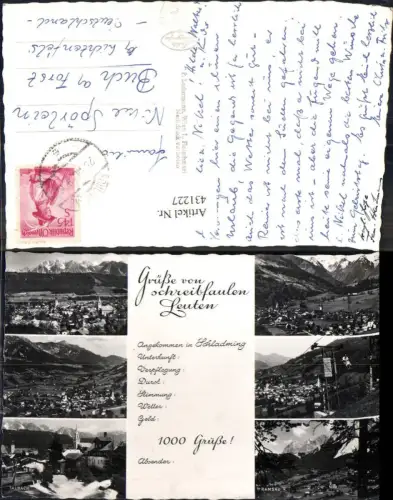 431227,Schreibfaulheit Grüße v. schreibfaulen Leuten Schladming Ramsau Talbach