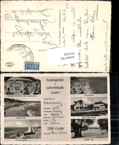 431230,Schreibfaulheit Feriengrüße für Schreibfaule Ostseebad Scharbeutz Hotel Palm Beach