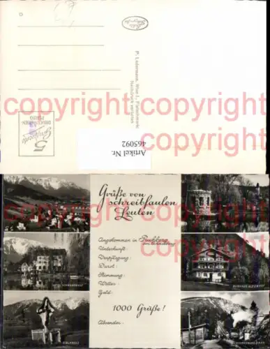 465092,Schreibfaulheit Gruß v. schreibfaulen Leuten Puchberg a. Schneeberg