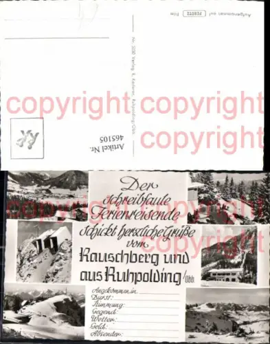 465105,Schreibfaulheit Rauschberg u. aus Ruhpolding Bergbahn