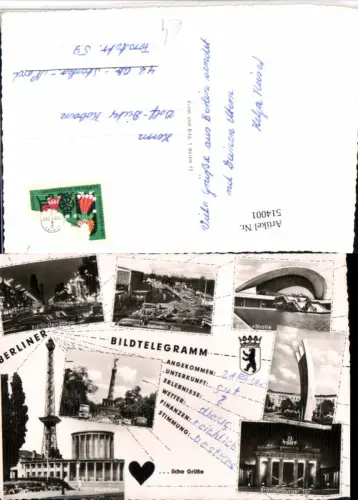 514001,Schreibfaulheit Berliner Bildtelegramm Mehrbildkarte